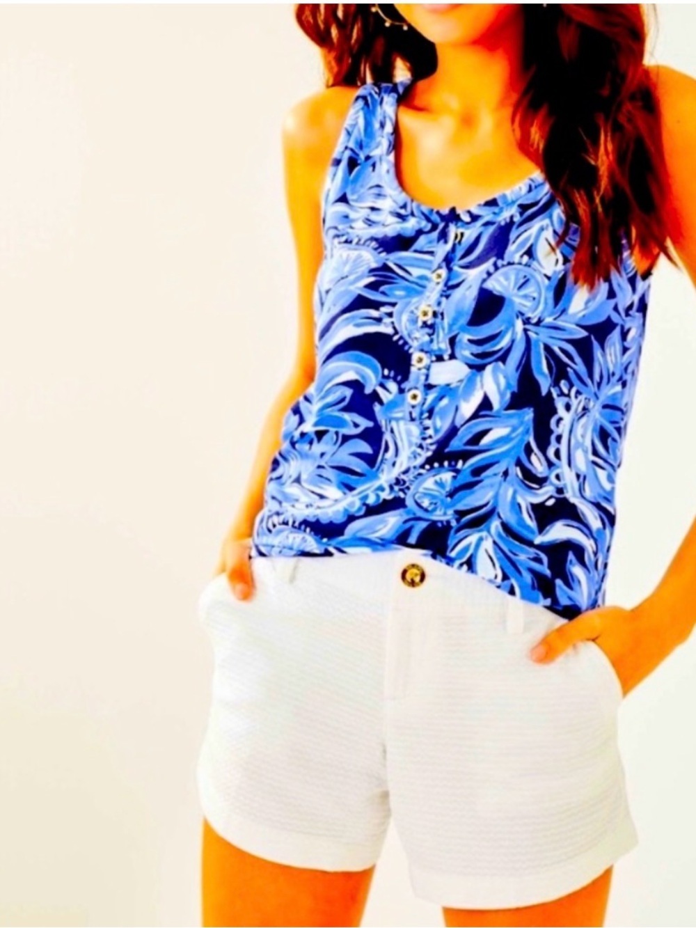 Lilly Pulitzer Merrill tank Top: You're the Zest Print size small NWT
